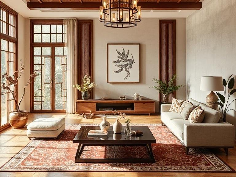 salón armonizado con feng shui