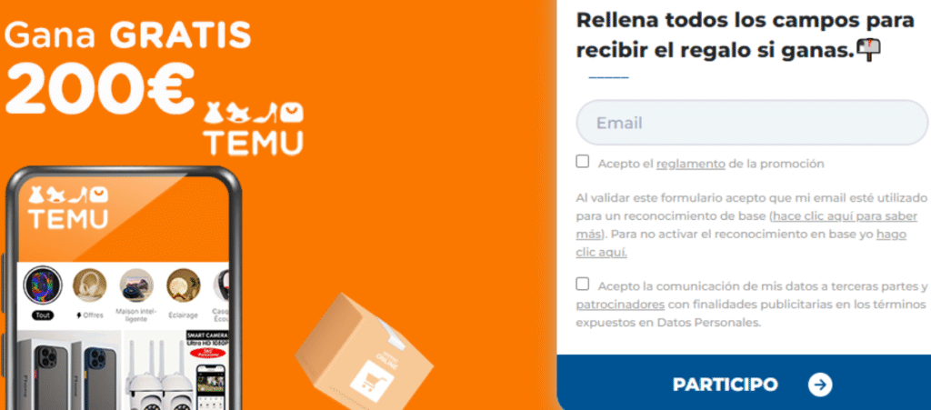 sorteo temu